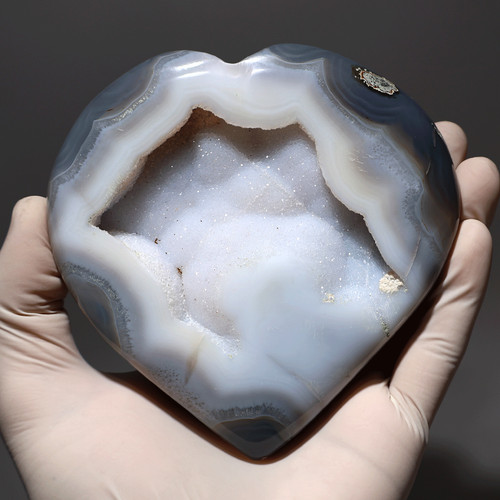 Cristallo cuore agata gigante - cuore,