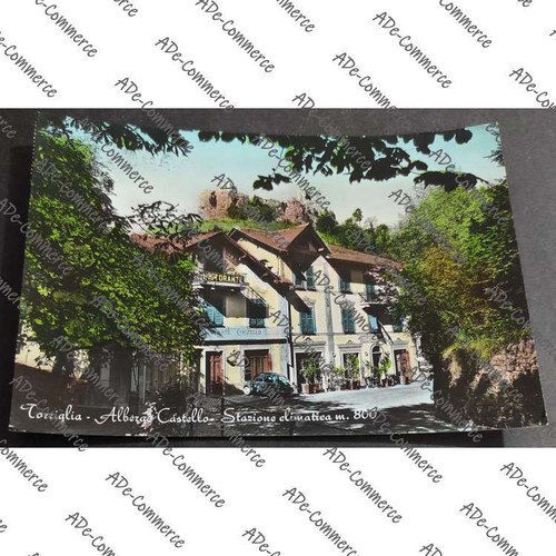 Cartolina torriglia albergo - torriglia,