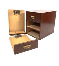 Cassettiera antica in legno da