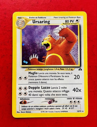 Lotto carte pokemon ursaring - pokemon,