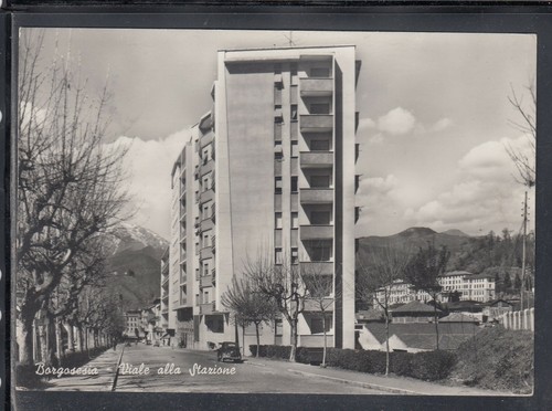 Cartolina borgosesia viale - cartolina,