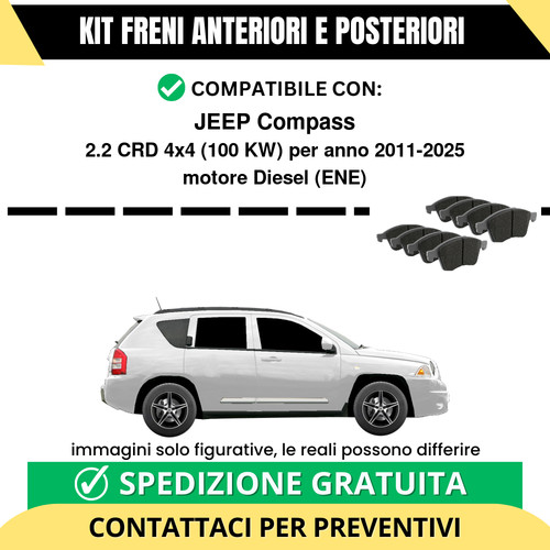 Pastiglie freno ant post - freno, +