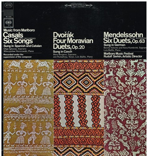 Casals songs dvorak - 6, dvorak: