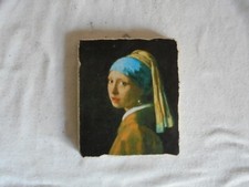 QUADRO VERMEER LA RAGAZZA CON L ORECCHINO QUADRO AFFRESCO PICTOGRAFIA VERMEER