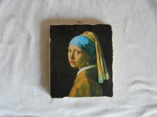 Quadro vermeer ragazza con - la,