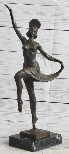 Scultura bronzo statua - bronzo, 17"
