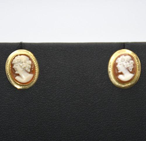 Orecchini piccoli con cameo - , in