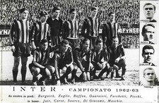 CARTOLINA INTER 1962/63