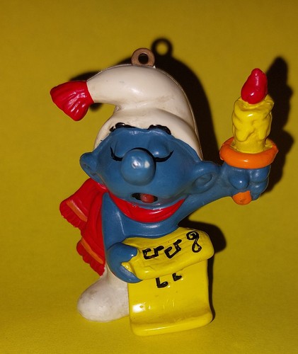 Puffo natale candela - puffo, abbobbo