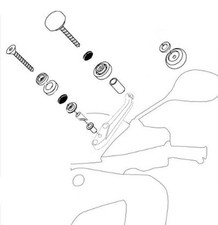 Attacchi Parabrezza Biondi per Yamaha Xenter 125 150 2012 2013 2014 2015 2016 