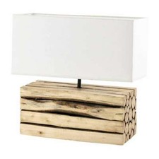 Lampada da tavolo in legno