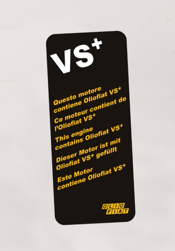 Adesivo olio fiat - adesivo, vs+
