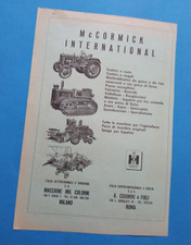 PUBBLICITA'  1954 TRATTRICE TRATTORE  MC CORMICK INTERNATIONAL COLORNI COSIMINI
