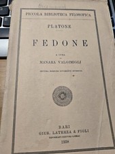 Fedone - Platone - A Cura Di Manara Valgimigli 