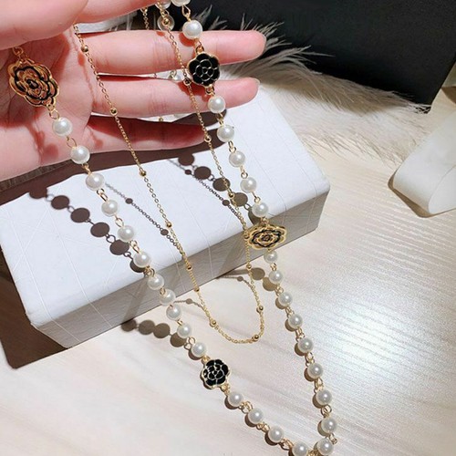 Collana perle lunghe lusso - di,