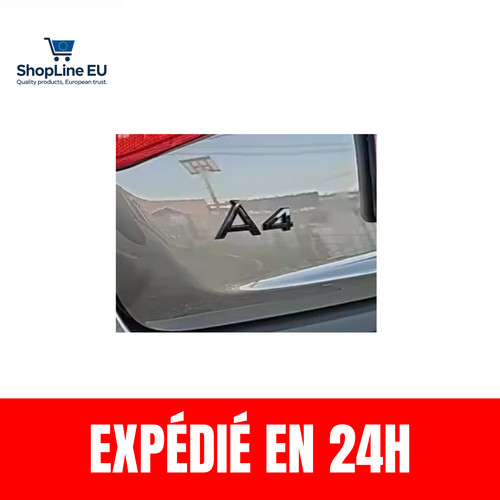 Emblème logo noir abs - 3d,