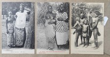 RISQUE NUDO ETNICO FRANCIA AFRICA OCCIDENTALE-LOTTO 3 CARTOLINE-D11-170