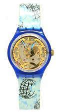 Orologio Swatch automatico modello mappamondo vintage watch anni 90 swiss made
