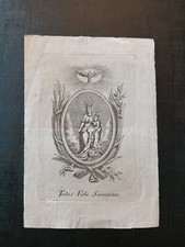 Santino Canivet Incisione Stampa 1700  Madre Del Soccorso Maria Madonna 