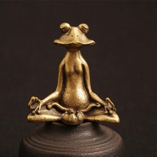 Statua ottone vintage seduta