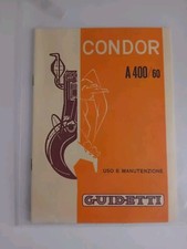 MOTORE CONDOR A400/60 GUIDETTI COPIA USO MANUTENZIONE ENGINE 1960
