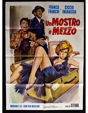 manifesto UN MOSTRO E MEZZO Franco Franchi Ciccio Ingrassia steno margaret A358