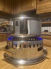 Pentola Per Fonduta Bourguignonne Acciaio Inox 18/10 BALZANO Mai Usato