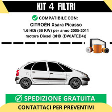 Kit 4 Filtri Tagliando per