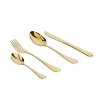 Servizio 24 posate effetto oro tognana antony golden cucina accessori posateria