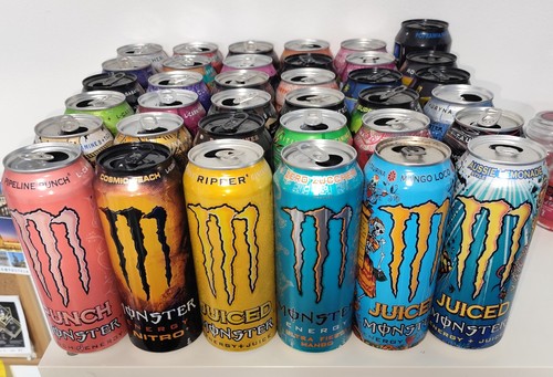 Lot monster energy empty - of,
