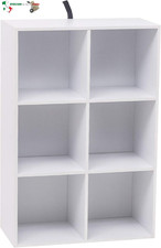 Libreria Bianca con 6 Cubi