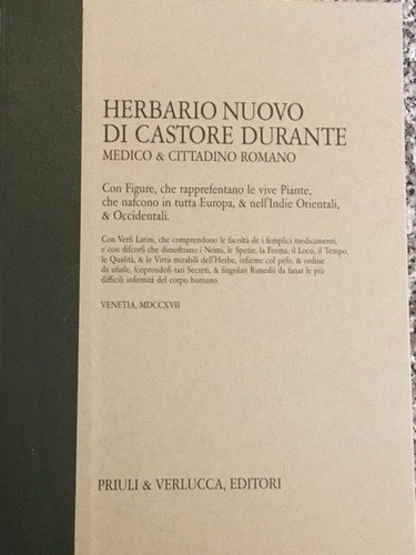 Herbario nuovo castore - herbario,