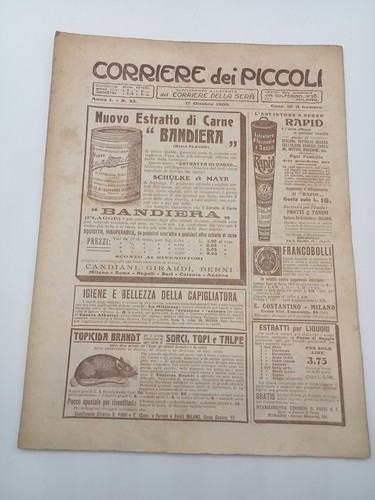 Giornale corriere dei piccoli - giornale,