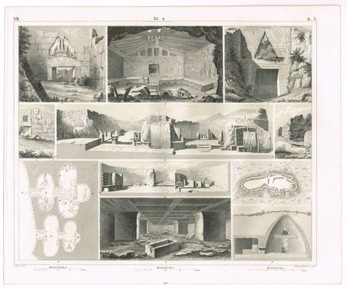 Stampa antica vintage 1851 - stampa,