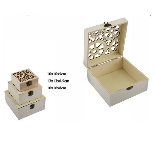 Set scatole in legno - set, 3