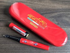 penna stilografica Pigna originale "Ferrari" con astuccio in metallo