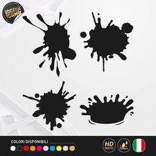 Kit 4 Adesivi Schizzo Vernice
