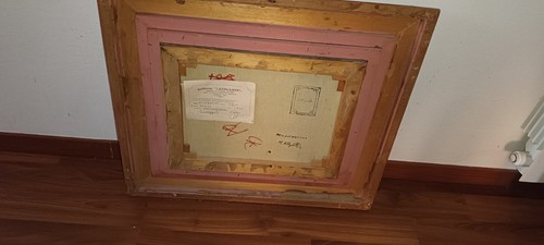 Quadro olio tela con - quadro, su