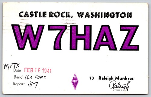 1941 qsl card - 1941,