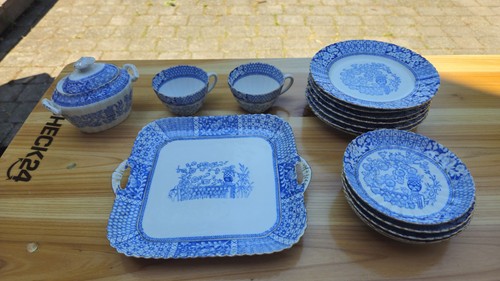 Set porcellana vintage blu - vintage,,
