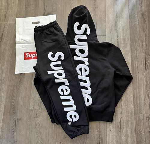 Supreme felpa uomo nera logo - supreme,