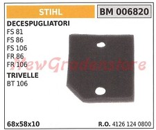 Filtro aria STIHL decespugliatore FS 81 86 106 FR 86 106 per trivella 4126-124-0
