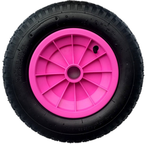 Carriola pneumatica rosa - pneumatica,