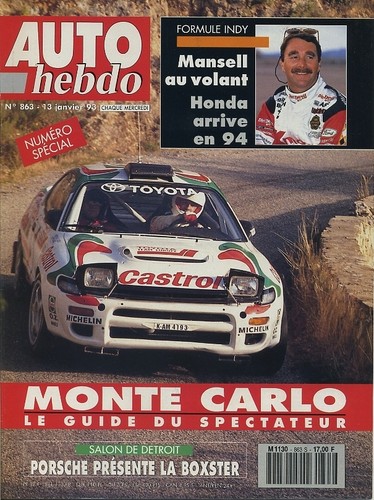 Auto hebdo 863 01 1993 - auto, 13/01/1993