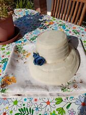 Cappello donna cerimonia anni 50 artigianale, originale - vintage