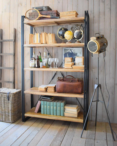 Libreria ferro legno - e,
