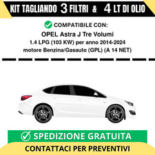 Tagliando per OPEL Astra J Tre