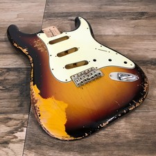 FRANCHIN Mercury guitar body Relic Aged 3-Color Sunburst Nitro Alder SSS S-type