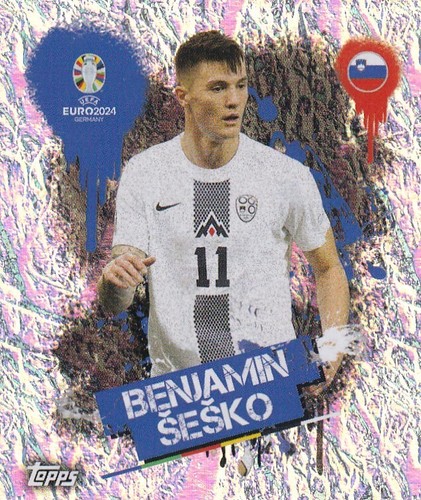 Adesivo topps uefa euro - adesivo,