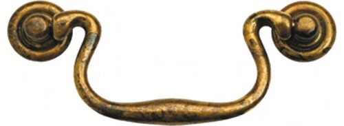 Maniglia snodata ottone antico - snodata,